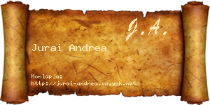 Jurai Andrea névjegykártya